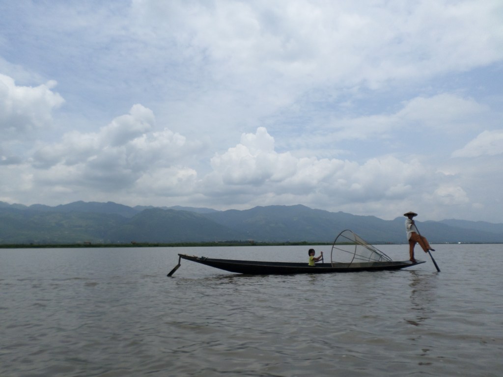 Wet season on Inle Lake;&nbsp;Nguanshwe